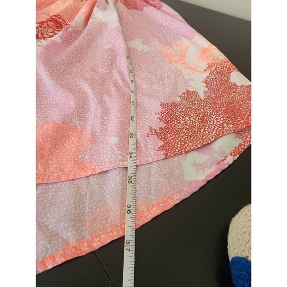 Roxy size Large coral beach dress cover up open back - Picture 6 of 7